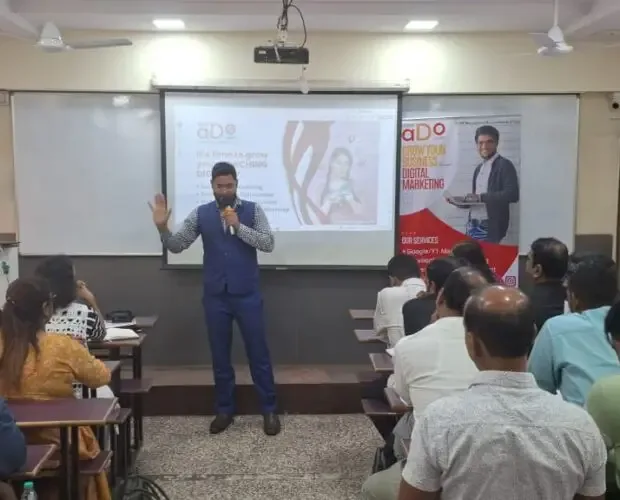 EASE ADO digital marketing workshop and presentation session to students