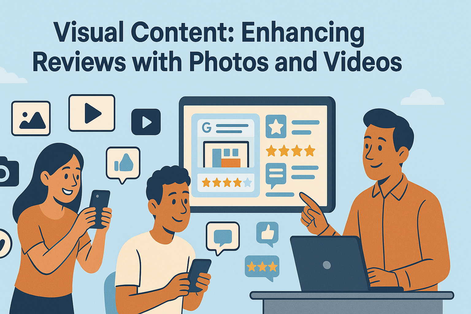Visual Content Enhancing Reviews with Photos and Videos