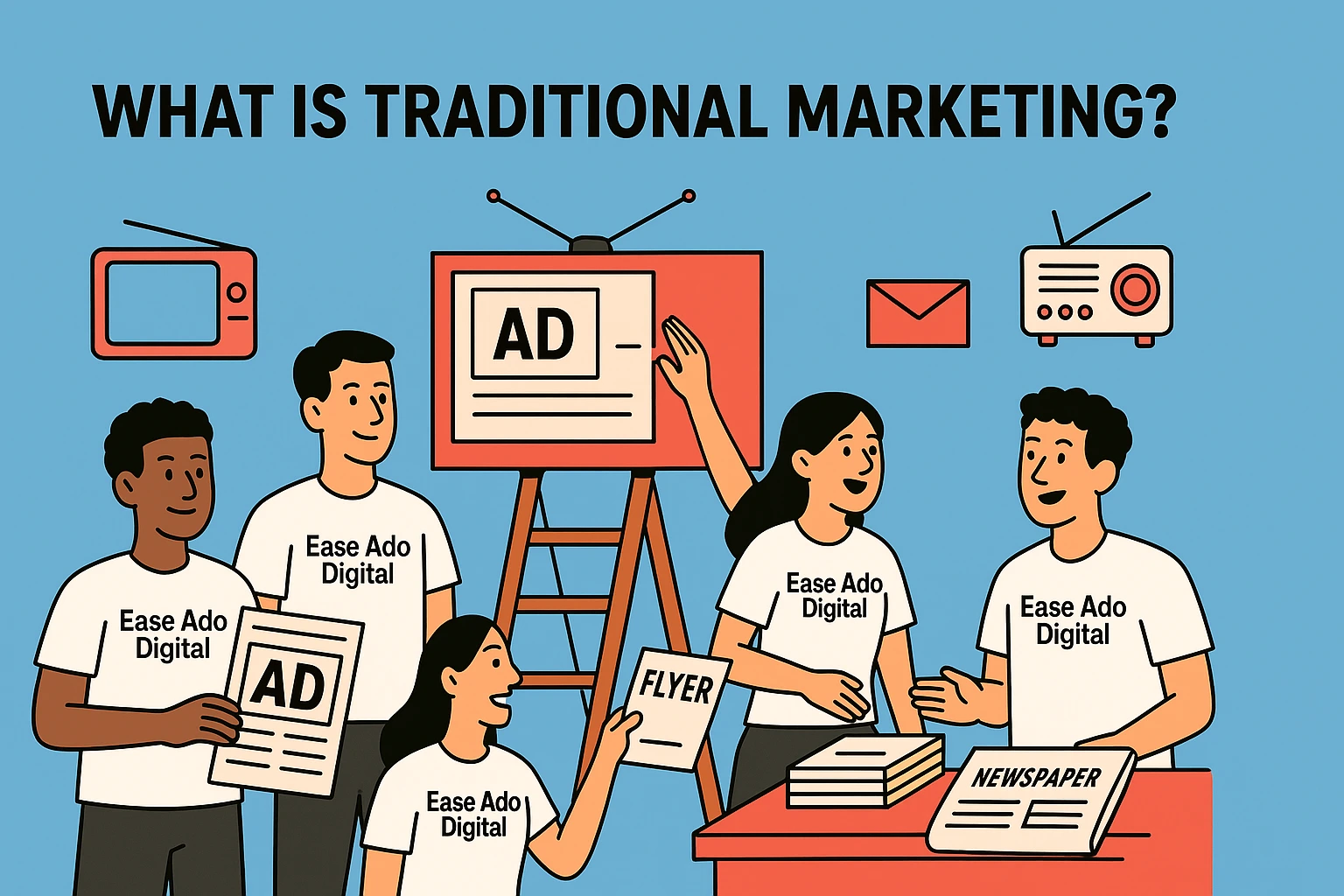 Traditional Marketing Versus Modern Marketing: What Is Right For You In 2025? | Ease Ado - Top Digital Marketing Company In Mira Road